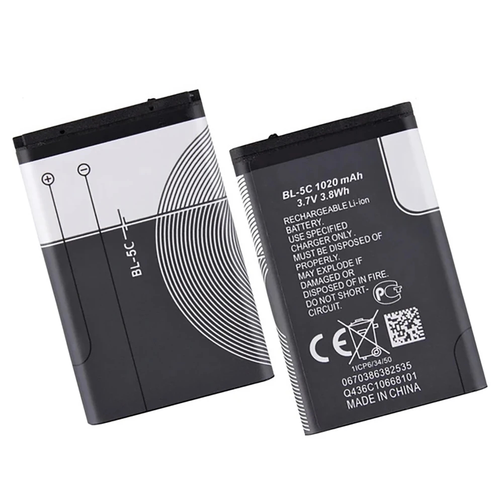 ACCUCELL BL-5C Akku für Nokia mit 1100mAh Akkutyp BL-5CA, B Li-Ion - Lithium-Ionen Handy-Akku