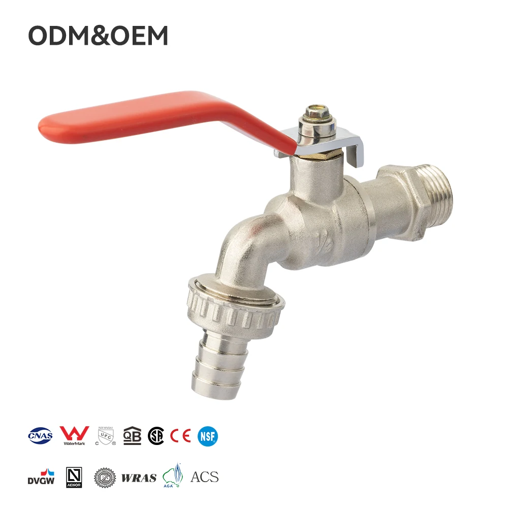 Латунні бібкоки, кран з довгою ручкою, кульовий клапан, кран для питної води, високий потік води, м'який аерований струмінь, без подрапин, керамічні крани.