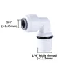1/4" (6,35 mm) a rosca macho de 1/4"