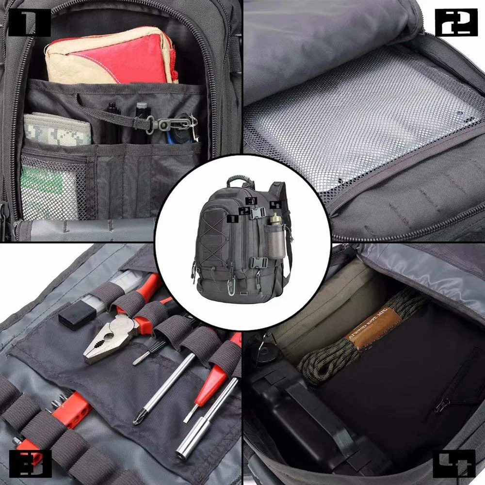 FREE SAMPLE Men's Backpack Large Practical Backpack Assault Travel Backpack for Hiking