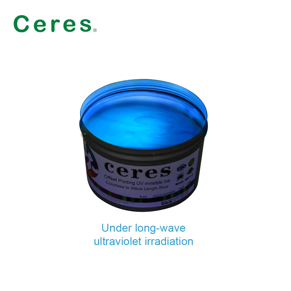 Ceres UV Invisible Fluorescent Ink for Offset Printing