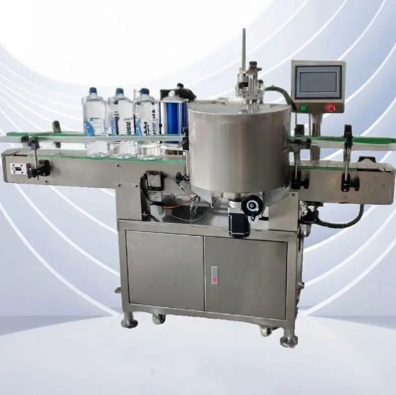 TEBAK Precision Positioning Automatic Sticker Labeler Customized Label Sticker Machine Automatic Round Bottle Labeling Machine