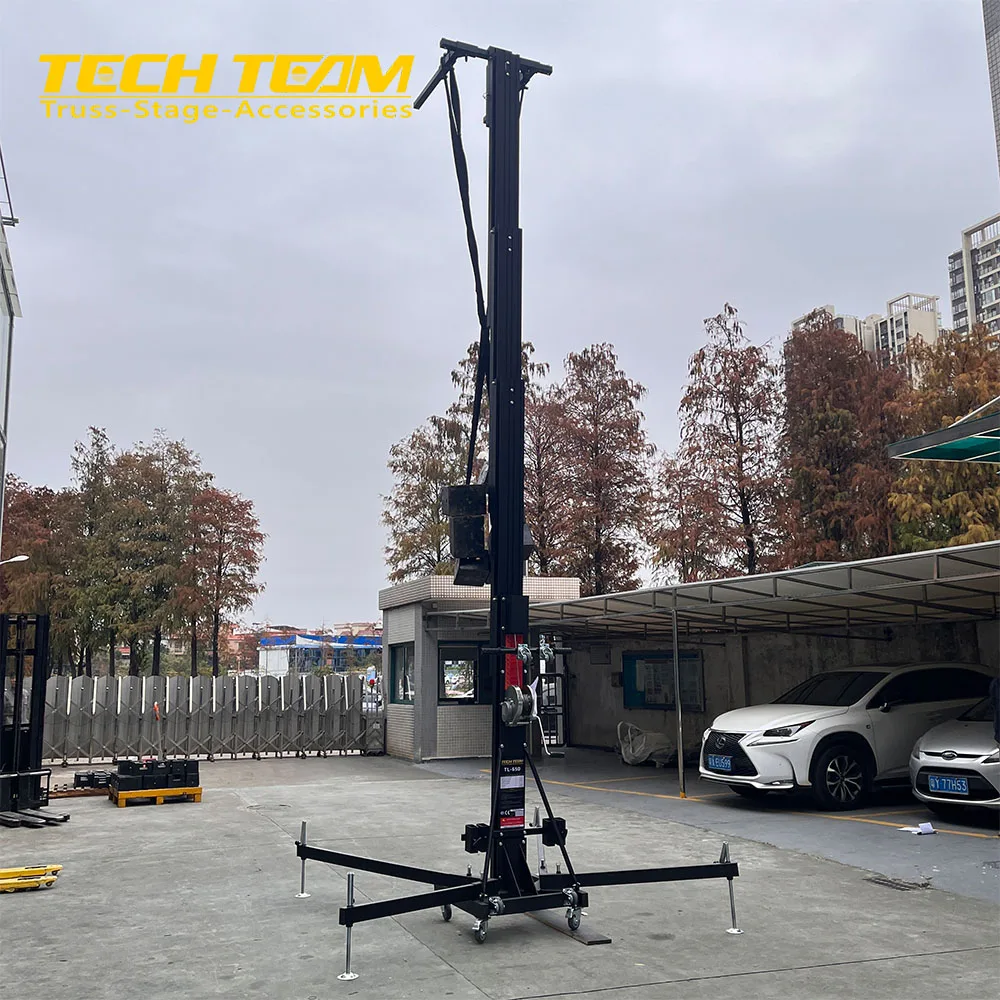 Steel Speaker Lift Tower 400kg Line Array Lifter 5.4M
