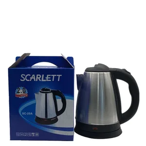 Newly Designed 1.8 Liter Retro Stainless Steel Electric Kettle Hot Water & Tea Heating with Switch Big Sale for Hotels in China