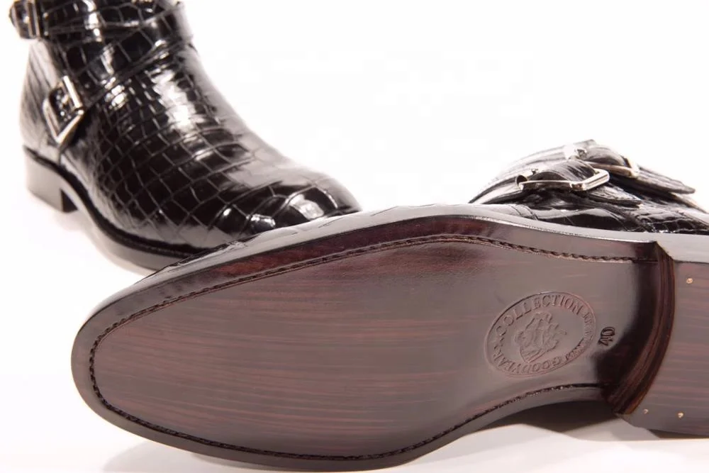 Goodyear Welt Custom Alligator Skin Men's Shoes Boots