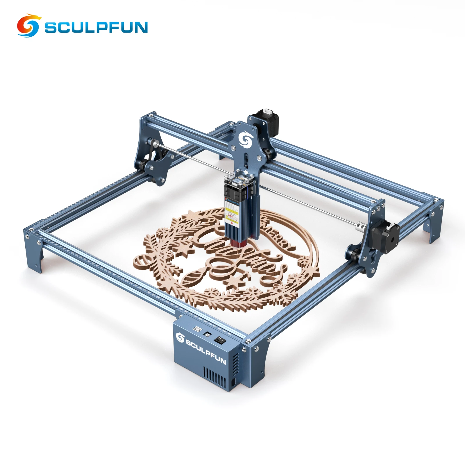 SCULPFUN レーザープリンター 本体　カット、彫刻できます SCULPFUNS9小型CNCレーザー彫刻カッターデスクトップロゴ印刷