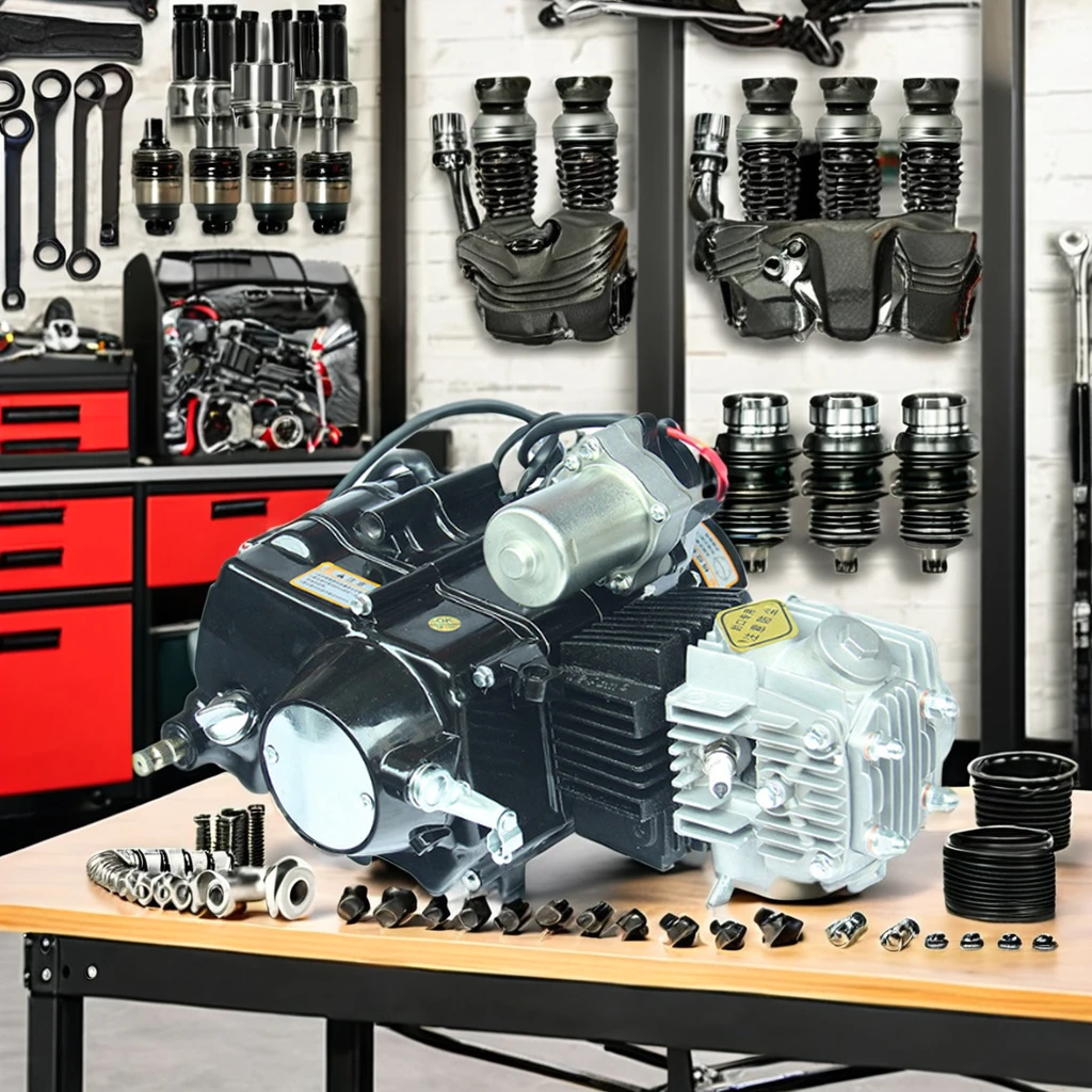 110cc 125CC 4 Stroke Engine with CDI Ignition Manual Clutch Kick and Electrical Start for Motorcycle Pit Bike or Dirt Bike