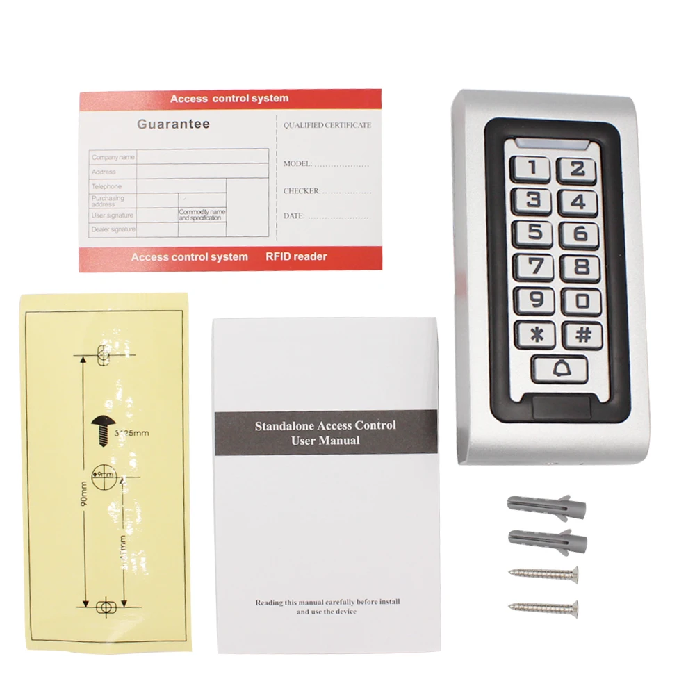 Waterproof Backlight RFID Door Access Control Reader Keypad 1000 Users ...