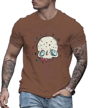 Custom Various Styles Round Neck Men Clothes Short Sleeve T-Shirts for Summer