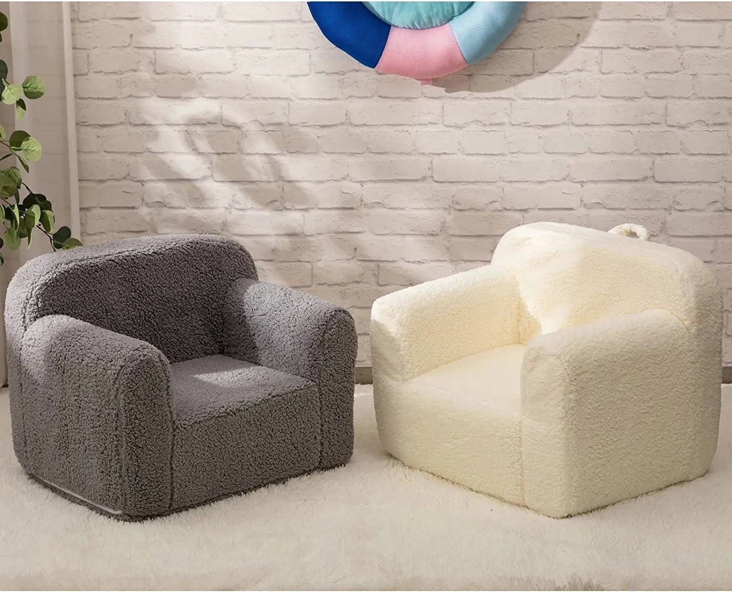 Kingworth Sherpa диван для чтения мебель одиночный мягкий детский диван стул плюшевый для мальчиков и девочек