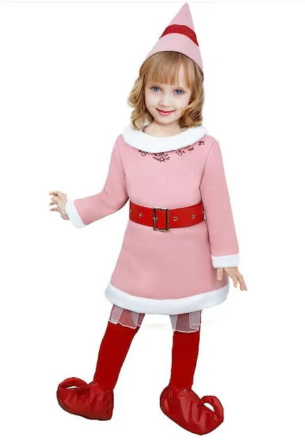 Jovie and Buddy the Elf Christmas Elf Costumes for Kids Couples Boys Girls Performance Stage Wear Jovie and Buddy the Elf Christmas Elf Costumes for Kids Couples Boys Girls Performance Stage Wear