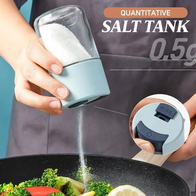 0.5g Metering Salt Shaker Push Type Salt Dispenser Salt Tank Sugar Bottle  Spice Pepper Salt Shaker SpiceJar Can Seasoning Bottle