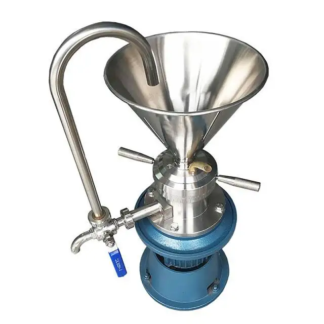 horizontal colloid mill coconut chilli colloid mill manufacturer
