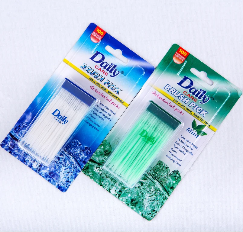 Пищевая межзубная щетка для чистки зубов зубочистки Мягкие пластиковые зубочистки оптом.