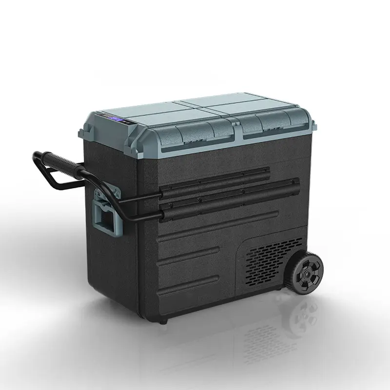 WAYCOOL WEG65 58L перезаряжаемый двухтемпературный автомобильный холодильник ODM OEM 12 В с компрессором оптом