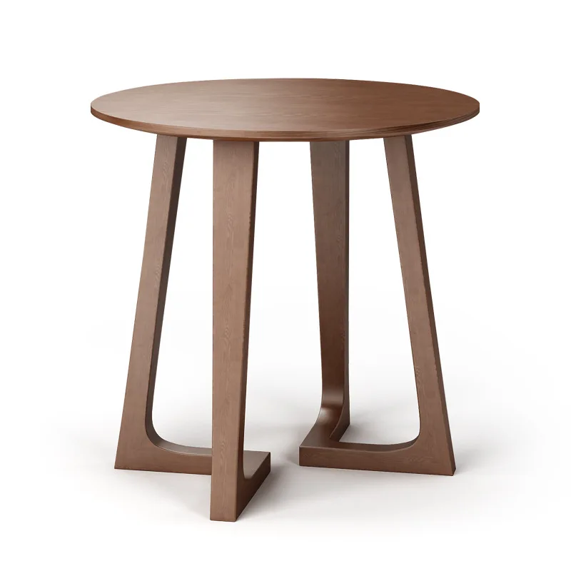 Modern Wood Dining Room Furniture Round Dining Table Solid Wooden