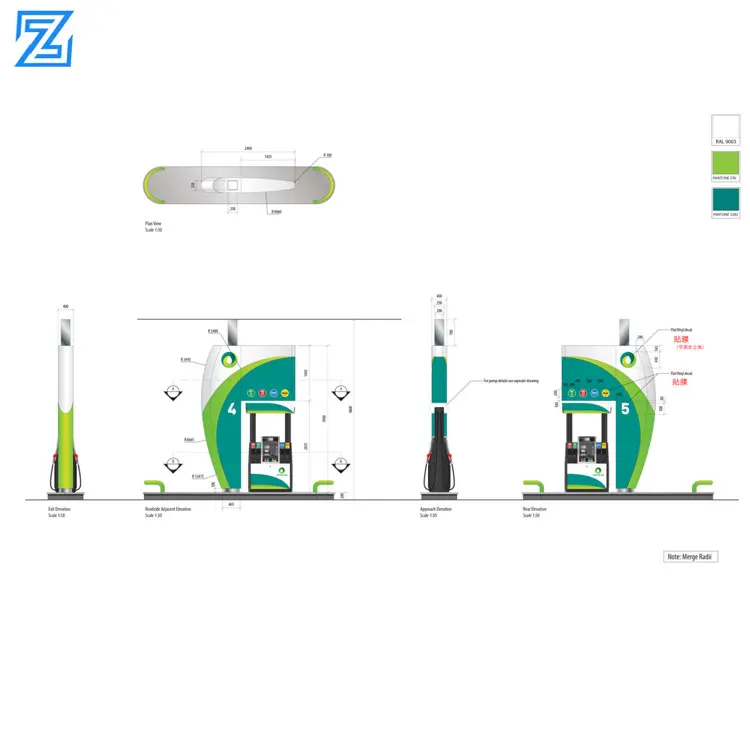 Factory Price Fuel Dispenser and Led Price Station Digit Gas Sign for Gas Station Gas Station Canopy