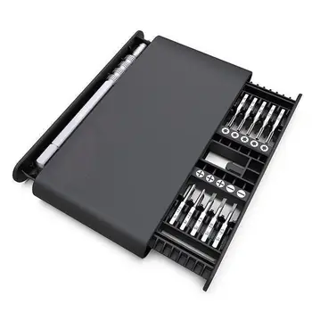 Combination aluminum alloy handle 20 in 1 screwdriver tool set mobile phone computer screw batch kit