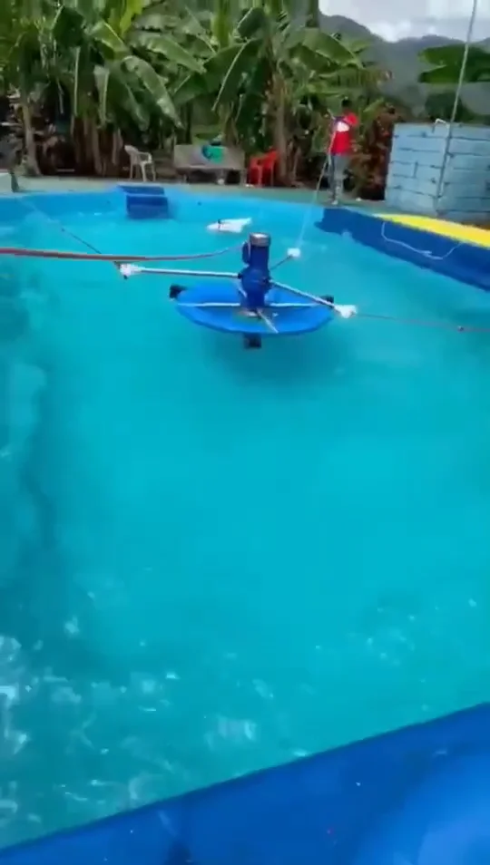 2hp Multifunction Aquaculture Machine Floating Splash Surge Wave Double