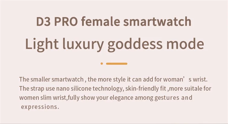 D3pro Reloj Smart Watch for Women Lady (3).JPG