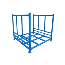 Cheap Price Foldable Stacking Stillage Heavy Duty  Iron Warehouse Stacking Racks