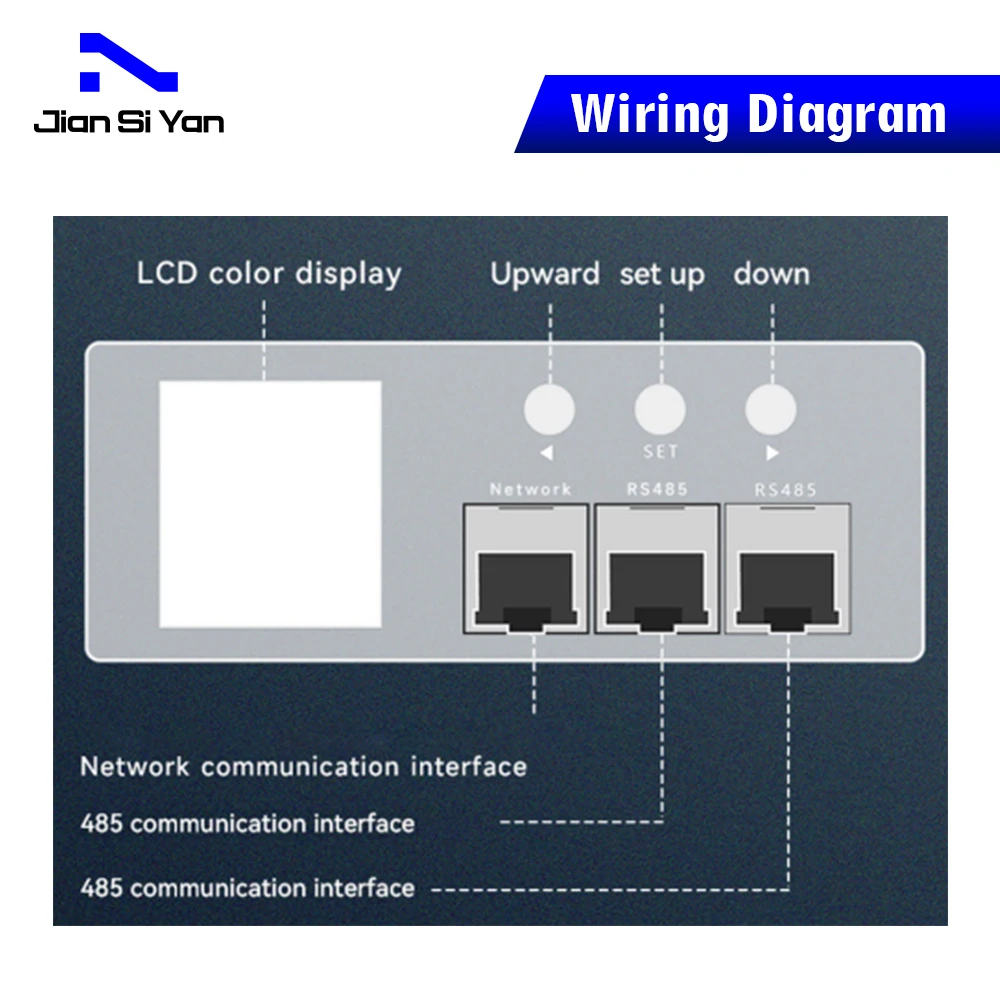 JSY1041 Intelligent PDU Meter Humidity Temperature Sensing Data Center Rooms Dynamic Monitoring Control Smart IP PDU Meter