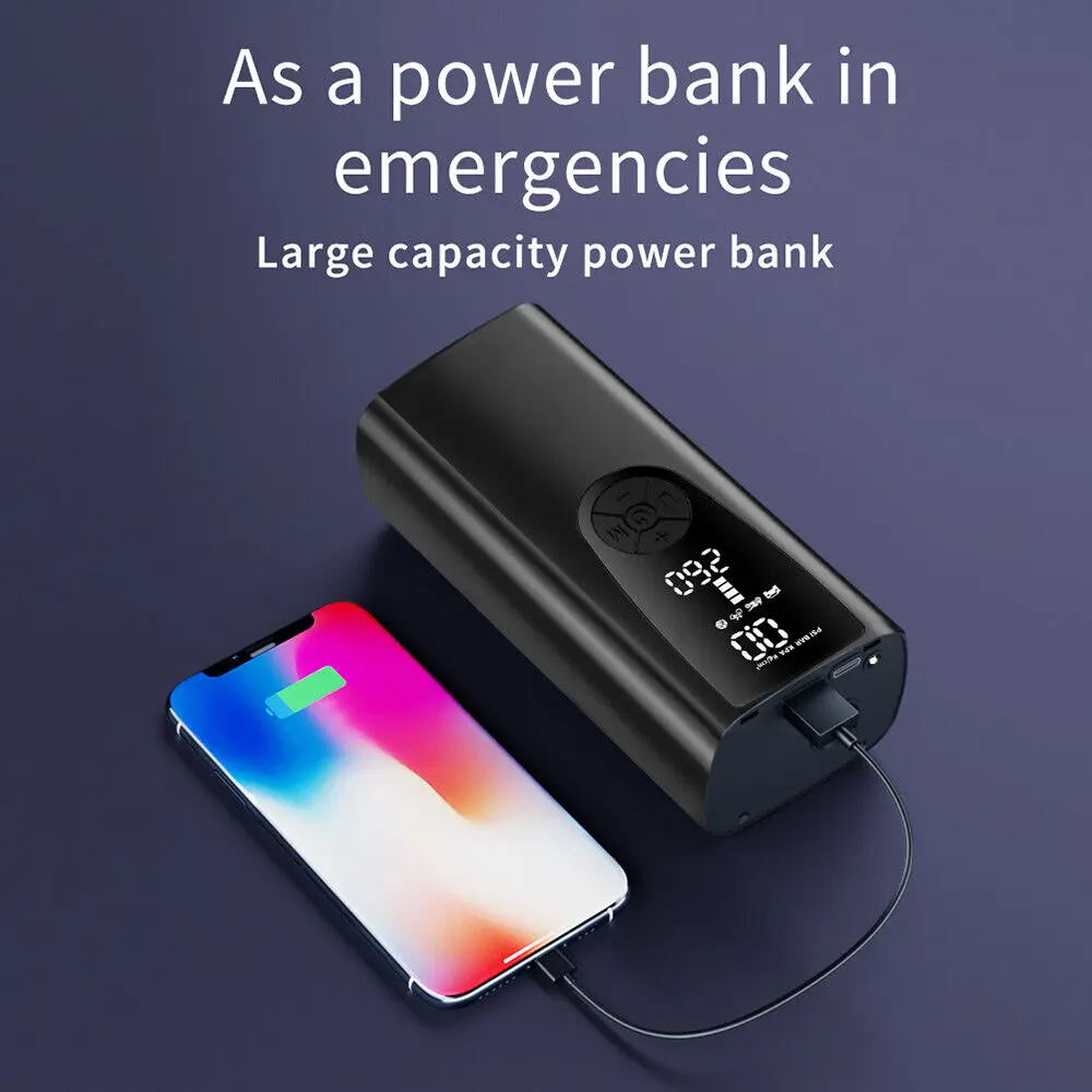 Multifunction Car Jump Starter with air Compressor Pump 16V 8000mAh Wireless Charger Car Jump Starter Battery Power Bank