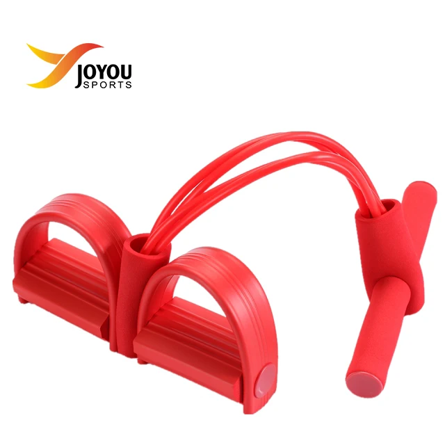 Elastic Sit up Pull Rope with Foot Pedal Fitness Equipment Exerciser Yoga Sit up Trainer
