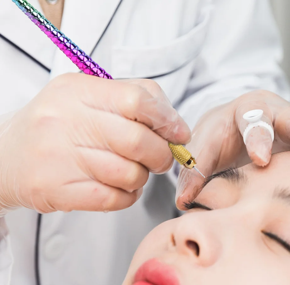 Русалка ручная тату-Ручка 3D микроблейдинг Татуировка держатель иглы Универсальный карандаш для перманентной татуировки бровей Легкая ручка