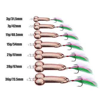 New 3g 7g 11g 15g 21g 28g 36g Spoon Lure Luya DD Vib Vibrating Rotating Sequins Long-range Micro-vibration – Metal Jig – view 3