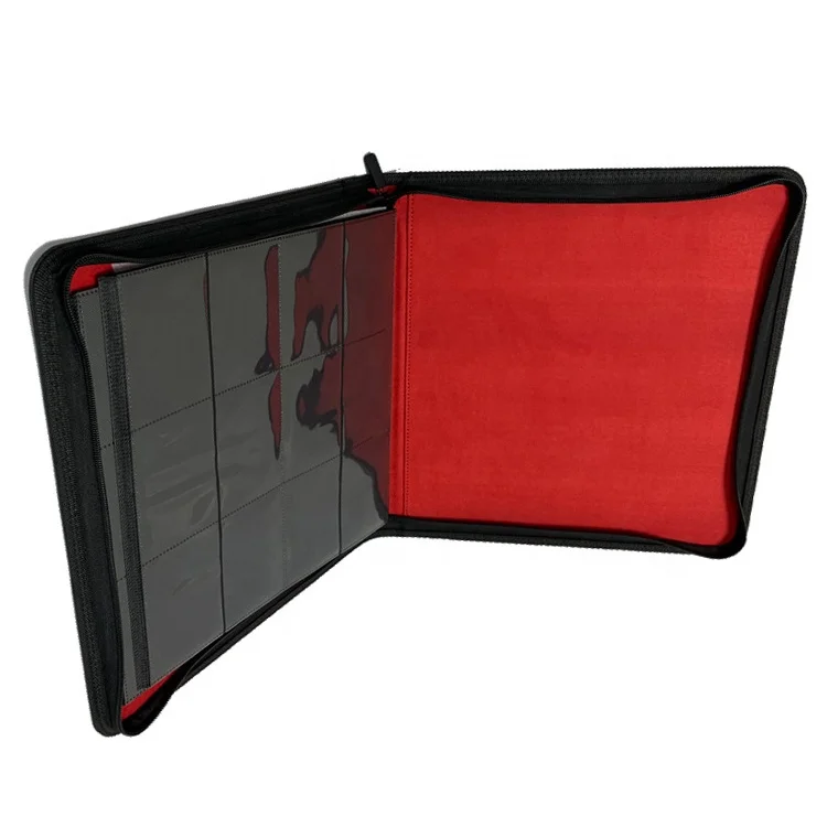 Large Custom Print Protected Zippered Oversized Trading Card Binder 12 Pocket