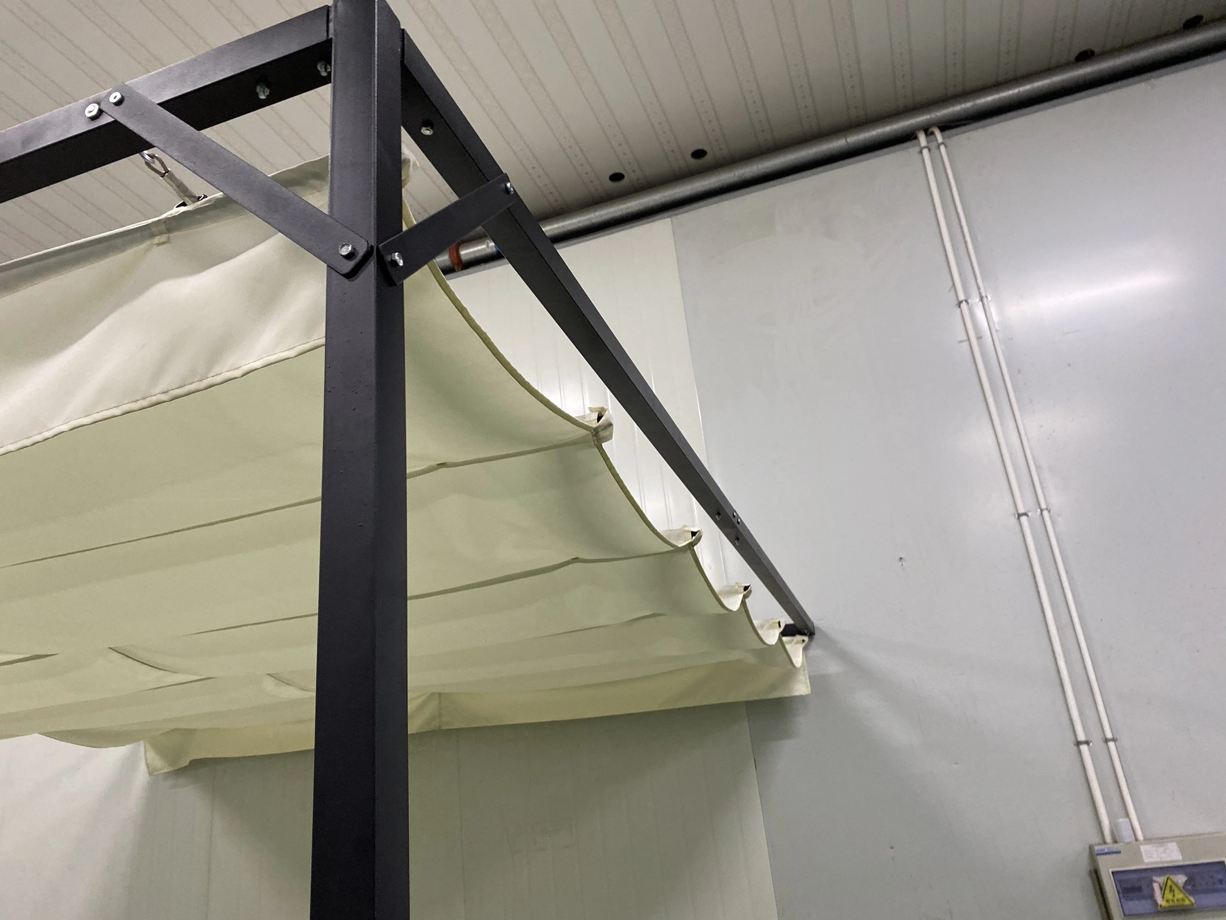 Aldi Terrasse Stahl Falt pergola 3x3 Pavillon versenkbare Dach markise  wasserdichte Markise Pergola