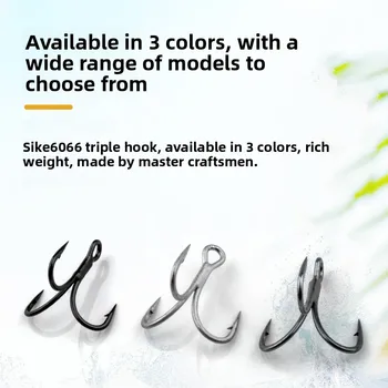 [12 Pieces] Lexin Sai Ke Triple-Strengthened Anti-Rust Anti-Corrosion Treble Hooks Model GZ005 Seker 6066 for Wholesale – Hooks – view 5