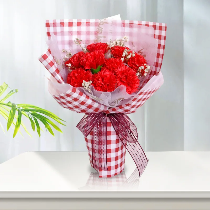 Carnation Soap Flower Simulation Rose Small Bouquet 38 Valentine's Day Creative Gift for Boyfriend and Girlfriend