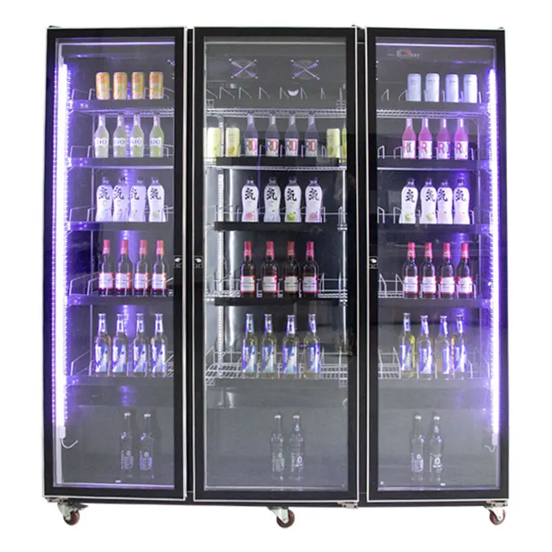 Cake Bread Pastry Display Refrigerator Wood Refrigerated Portable Wine Bottle Chiller Electric