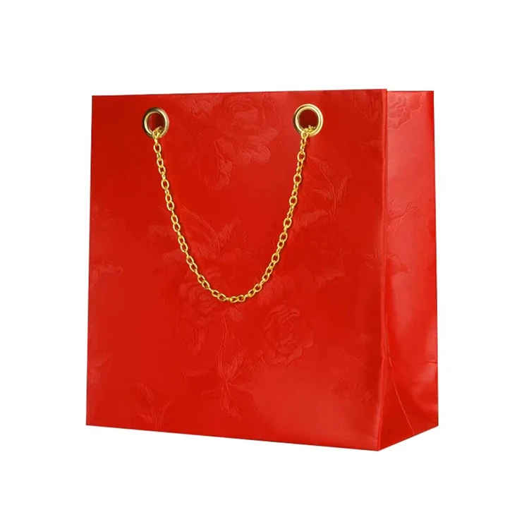Custom Print square Bag Custom Paper Bags with Your Own logo Packaging Premium Paper Bag with Handle