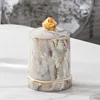 Marble patterned toothpick holder