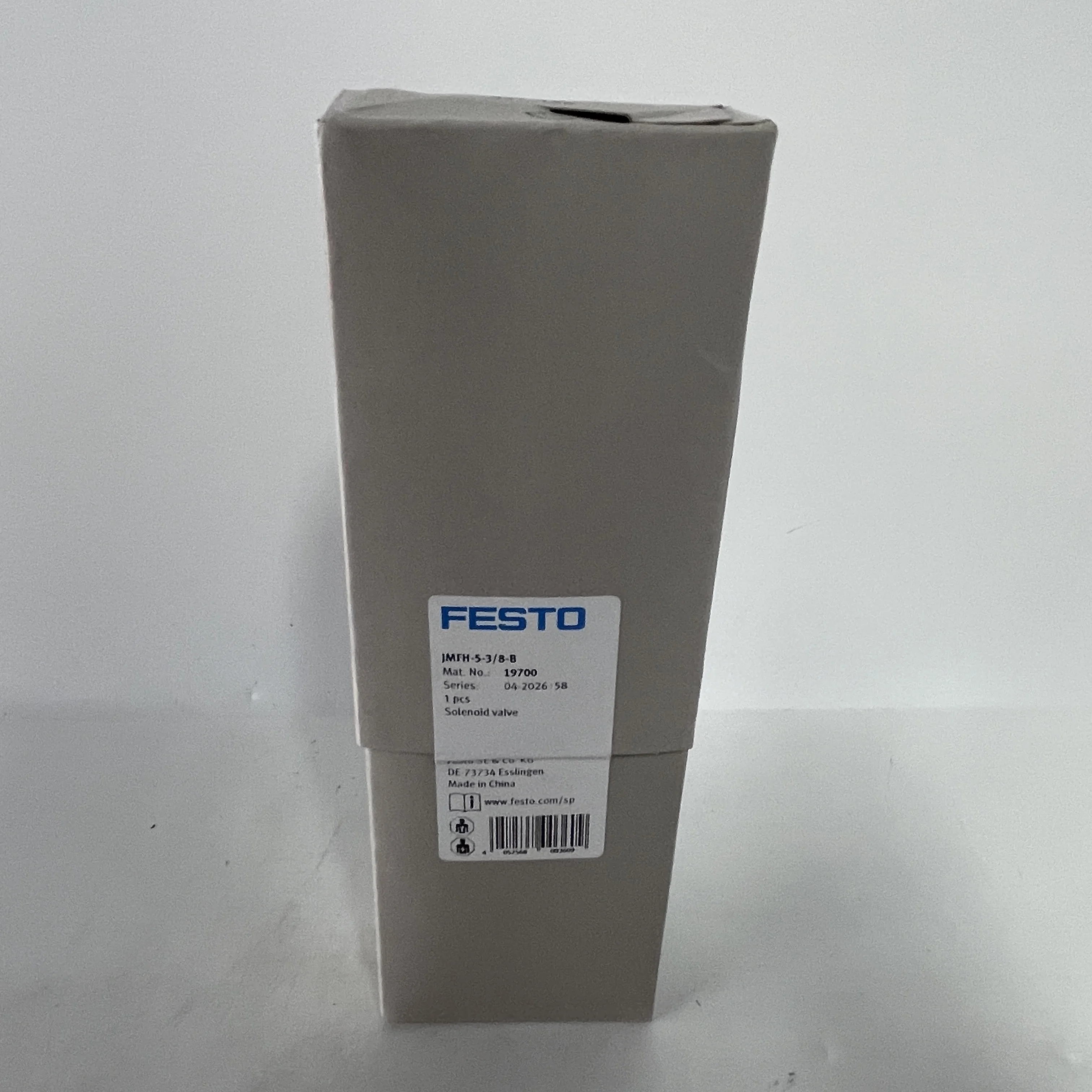 Festo Pneumatic Solenoid Valve JMFH-5-3/8-B 19700 Festo Pneumatic Solenoid Valve JMFH-5-3/8-B 19700