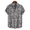 Estampado de leopardo blanco y negro.