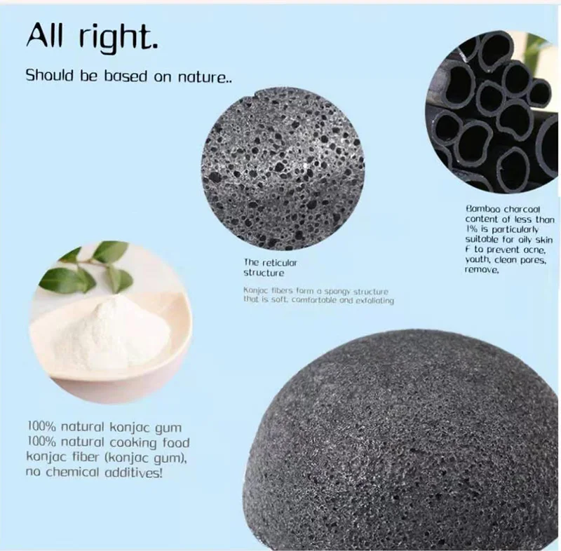 Прямая поставка с завода, губка Amazon konjac, многоцветная Очищающая натуральная коньяк-губка для лица