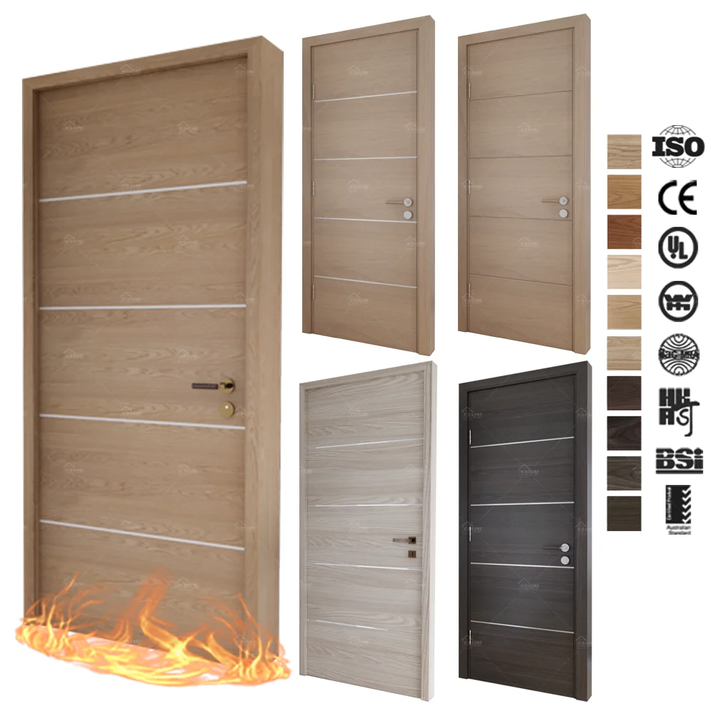 American Latest Design Modern Home Prehung Solid Wooden Veneer Panel Walnut Wood Interior Room Door Fire Resistant Slab Doors - Buy Waterproof Timber Doortimber Flush Door Designinside Doors For Houseswood Indoor Doorinterior Solid Wooden Doorsinterior Door With Aluminium Stripsmdf Flush Solid Wood Doornew Designs Interior Wood Doorwood Contemporary Interior Doorsinterior Solid Wooden Doorsplain Wood Bedroom Doormdf Flush Solid Wood Doorwood Door Designs Interiorlaminated Flush Doors Product on Alibaba.com