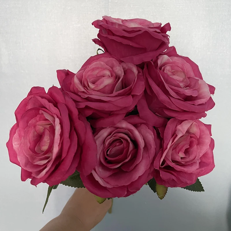 Ifg Silk Floral Supply High Quality Hot Pink And Fushia Artificial