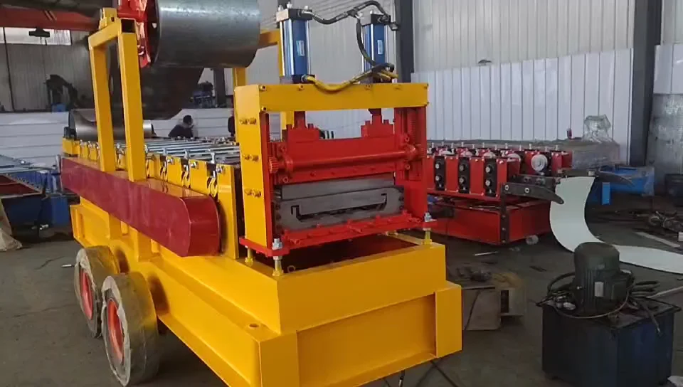 Portable Standing Seam Roof Panel Metal Roof Roll Forming Machine For ...