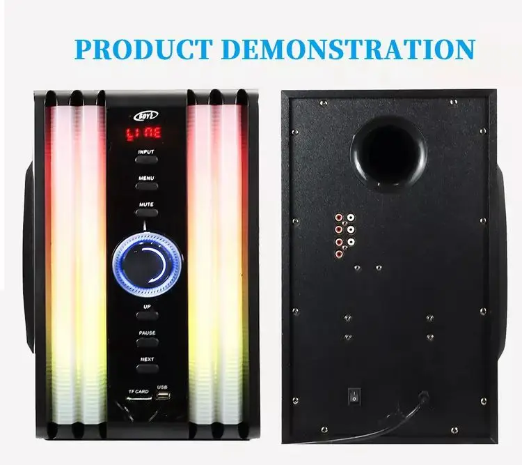 5.1 Channel Active Amplifier Bt Function Home Theater System Multimedia