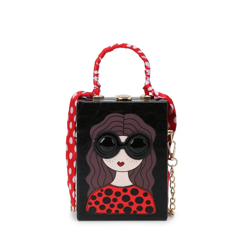 2025 New Fashion Small Square Bag Fashion Popular Glasses Beauty Personality Chain Shoulder Bag