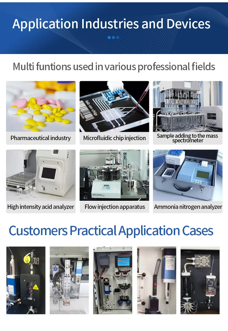 High Repeatability Water Analysis Microfluidics Industrial Syringe Pump ...