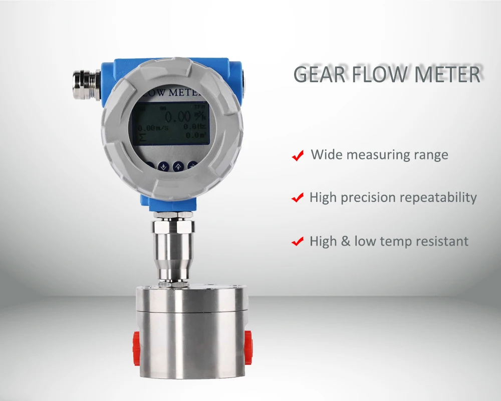 Rs485 Micro Gear Flowmeter Oval Fuel Water Flow Meter - Buy Gear Flow ...