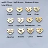 Lleno de oro de 14 quilates: forma de corazón de 7,9 x 6,4 x 0,5 mm.