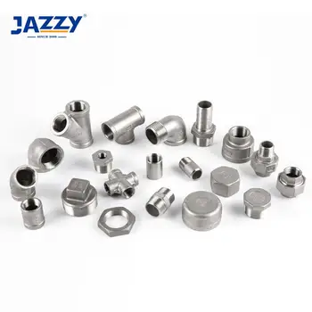 JAZZY professional food grade threaded male female npt bsp socket welded Banded Pipe Fittings Stainless Steel Pipe Fittings