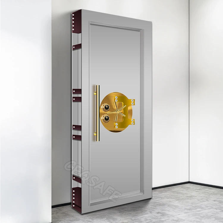CEQSAFE High Quantity Metal Safety Economic Type Stainless Steel Bank Vault Safe Door